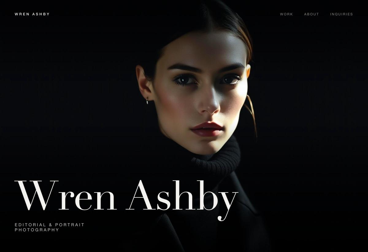 Wren Ashby Photography homepage